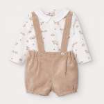 Mayoral Shirt and Short Dungarees Style 2214