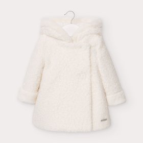 Mayoral Ivory Boucle Coat Style 2409