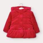 Mayoral Red "Velvet" Coat Style 2411