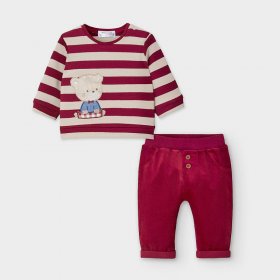 Mayoral Maroon Top and Corduroy Trousers Style 2561