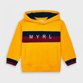 Mayoral Boys Mustard Hooded Top Style 4465