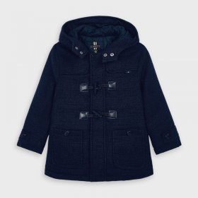 Mayoral Navy Checked Duffle Coat Style 4480