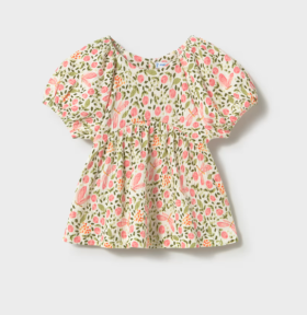 Mayoral Floral Print Smock Style Top Style 1105 - Blossom