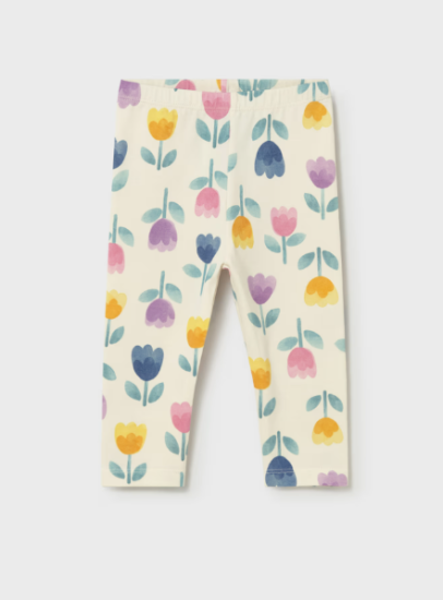 Mayoral Multi Tulip Print Leggings Style 1746 - Lilac