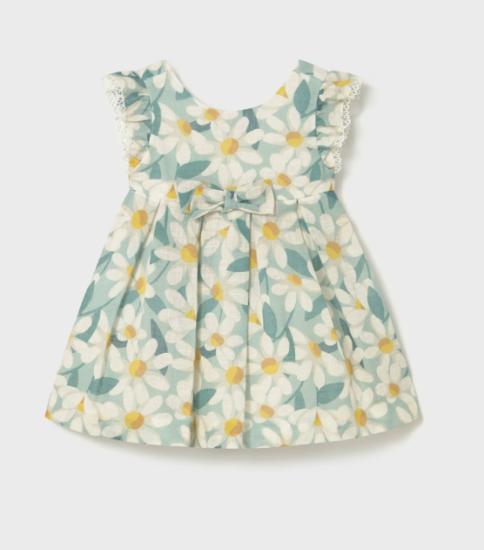 Mayoral Flower Print Ceremony Dress Style 1910 - Lake