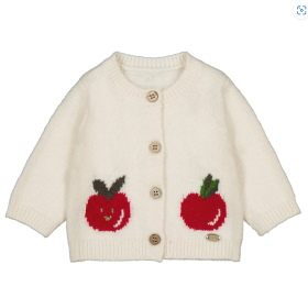Mayoral Knitted Cardigan with Apple Design Style 2332 - Ceramic