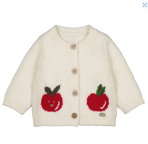 Mayoral Knitted Cardigan with Apple Design Style 2332 - Ceramic