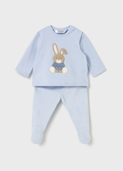 Mayoral Two-Piece Bunny Top & Leggings Set Style 2566 - Sky