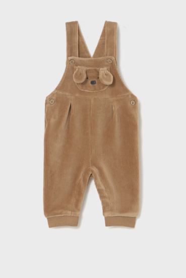 Mayoral Corduroy Dungaree with Dog Pocket Style 2635 - Toffee