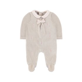 Mayoral Velour Onesie Style 2665 - Beige