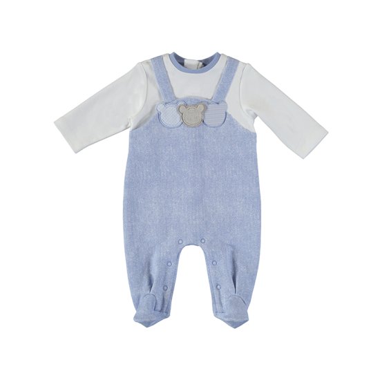 Mayoral Blue & White Onesie/Babygrow Style 2675 - Sky