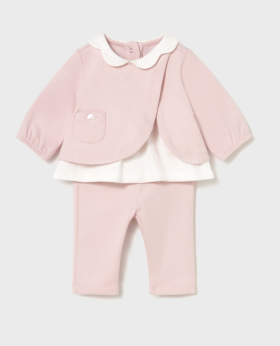 Mayoral Two-Piece Leggings and Top Set Style 2707 - Baby Pink