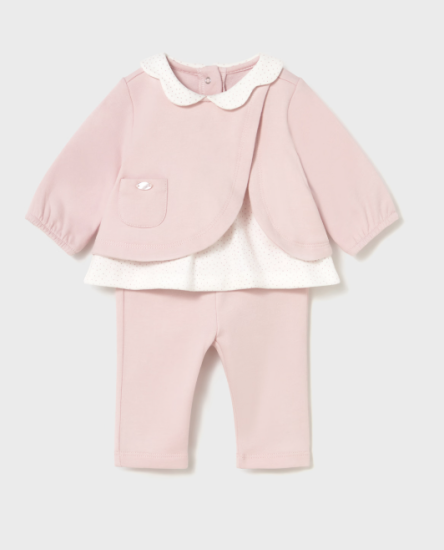 Mayoral Two-Piece Leggings and Top Set Style 2707 - Baby Pink