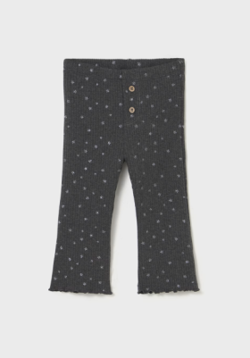 Mayoral Ribbed Flared Flower Print Leggings Style 2735 - Lead