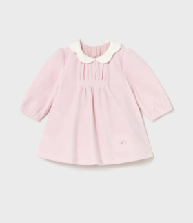 Mayoral Gathered Panel Collared Dress Style 2805 - Baby Pink