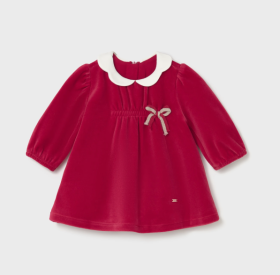 Mayoral Gathered Panel Collared Dress Style 2805 - Cherry Red