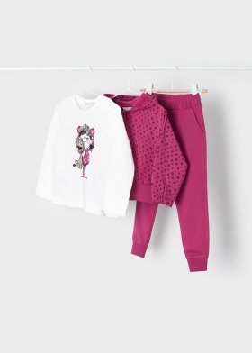 Mayoral 3 Piece Tracksuit/Jogger Set Style 4856 - Raspberry