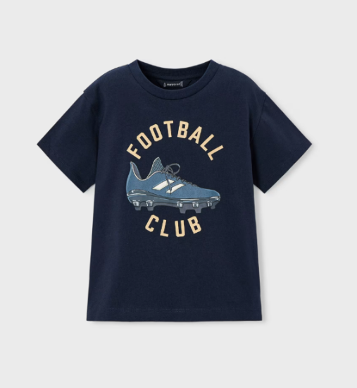 Mayoral S/S Football Club T-Shirt Style 3072 - Navy