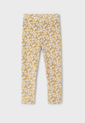 Mayoral Floral Velvet Leggings Style 4715 - Mustard