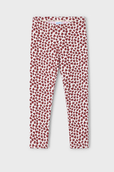 Mayoral Red Heart Printed Leggings Style 4716 - Almond