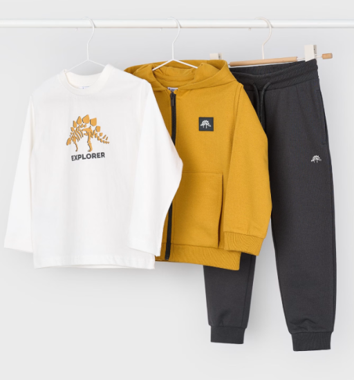 Mayoral Three-Piece Tracksuit Style 4806 - Mustard