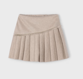 Mayoral Pleated and Fringed Skort Style 4909 - Mole