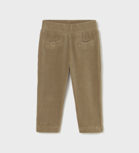 Mayoral Bow Pocket Cord Trousers Style 514 - Cinnamon