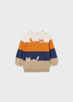 Mayoral Block Colour Fox Sweater Style 2318 - Yolk