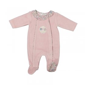 Mayoral Bodysuit with Floral Trim Style 2779 - Baby Rose