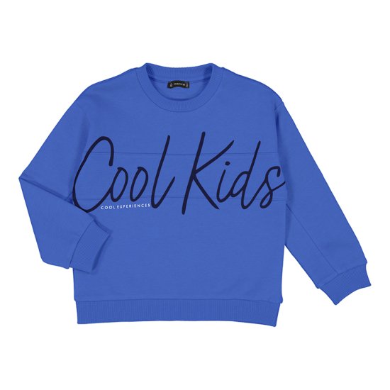 Mayoral \'Cool Kids\' Text Sweatshirt Style 4449 - Cerulean