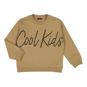 Mayoral 'Cool Kids' Text Sweatshirt Style 4449 - Toffee