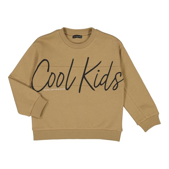 Mayoral \'Cool Kids\' Text Sweatshirt Style 4449 - Toffee