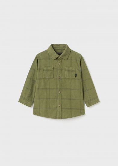 Mayoral Corduroy Checked Overshirt Style 2174 - Bayleaf