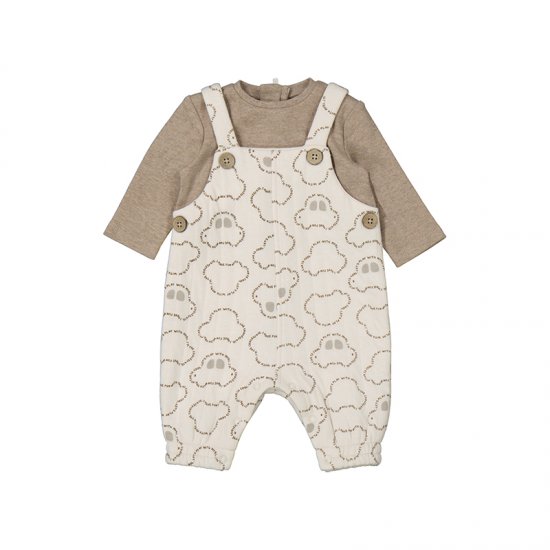 Mayoral Dungaree Effect One-Piece Romper Style 2619 - Tiramisu