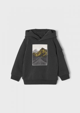 Mayoral Hoodie with Mountain Road Print Style 4452 - Carbon