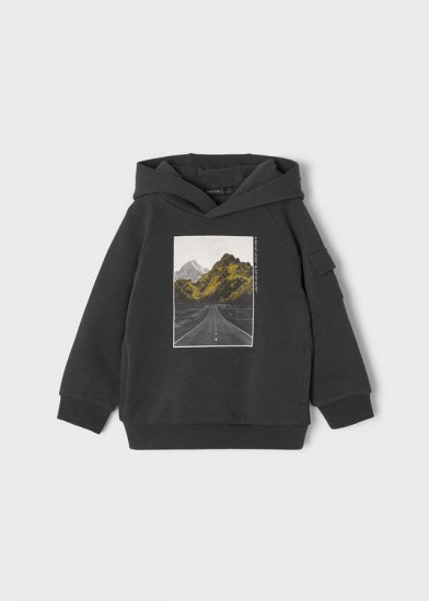 Mayoral Hoodie with Mountain Road Print Style 4452 - Carbon