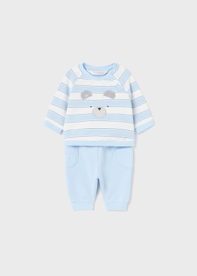 Mayoral Two-Piece Sweatshirt Suit Style 2640 - Sky Stripe Top