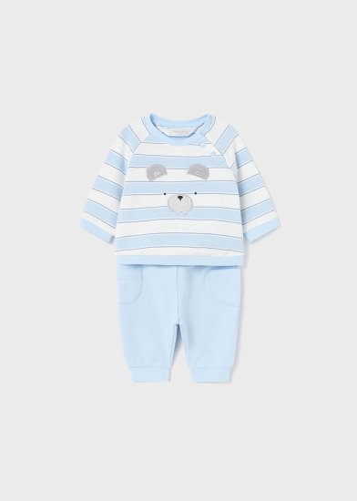 Mayoral Two-Piece Sweatshirt Suit Style 2640 - Sky Stripe Top