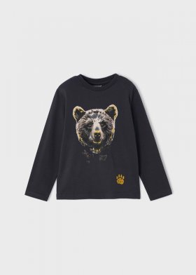 Mayoral L/S T-Shirt with Bear Print Style 4006 - Carbon