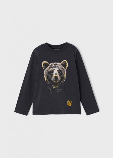 Mayoral L/S T-Shirt with Bear Print Style 4006 - Carbon