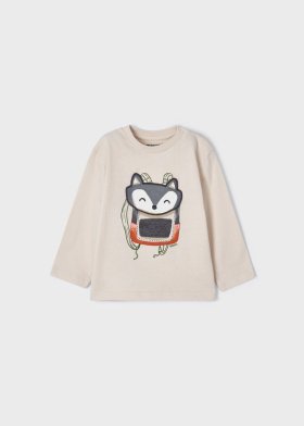 Mayoral L/S T-Shirt Front Applique Style 2009 - Tofu