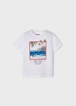 Mayoral Ecofriends S/S 'Surf Day' T-Shirt Style 3021 - White