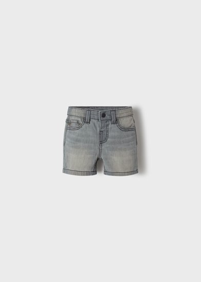 Mayoral Soft Denim Bermuda Shorts Style 1228 - Light Grey