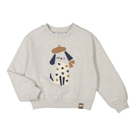 Mayoral Embroidered Dog Sweatshirt Style 4479 - Stone