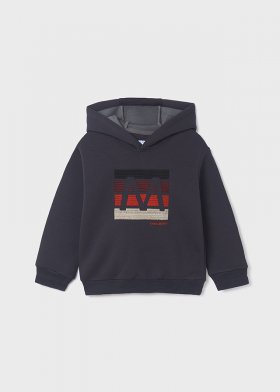 Mayoral Embroidered Design Hoodie 4448 - Carbon