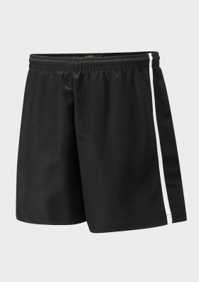 Black/White Panelled Sports Shorts Style P231