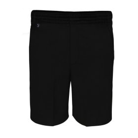 Black Slim Fit Shorts - All Elastic Waist