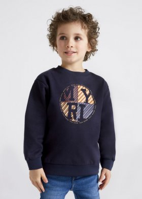 Mayoral L/S Sweatshirt with Circular Print Style 4447 - Navy