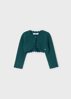 Mayoral L/S Knitted Cardigan Style 308 - Duck Green