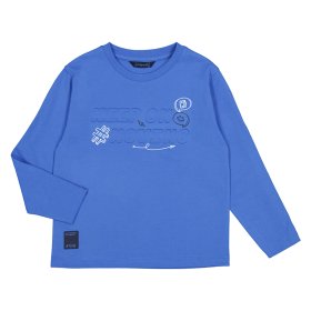 Mayoral L/S Embossed T-Shirt Style 4060 - Cerulean